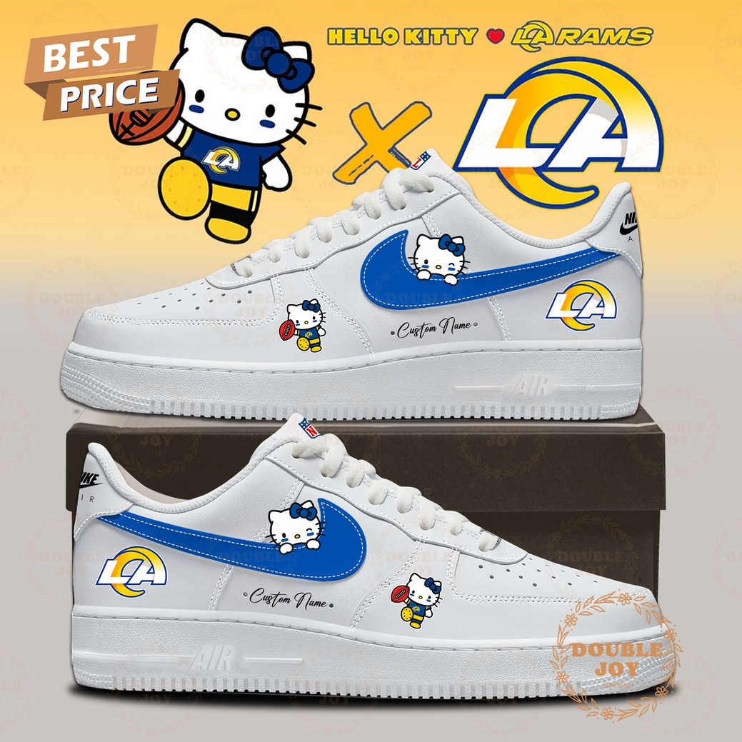 Los Angeles Rams x Hello Kitty Classic Edition 2025 Custom Name Air Force 1 Sneakers Los Angeles Rams x Hello Kitty Classic Edition 2025 Custom Name Air Force 1 Sneakers