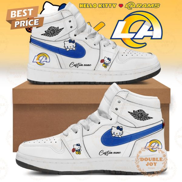 Los Angeles Rams x Hello Kitty Classic Edition 2025 Custom Name Air Jordan 1 Hightop Shoes