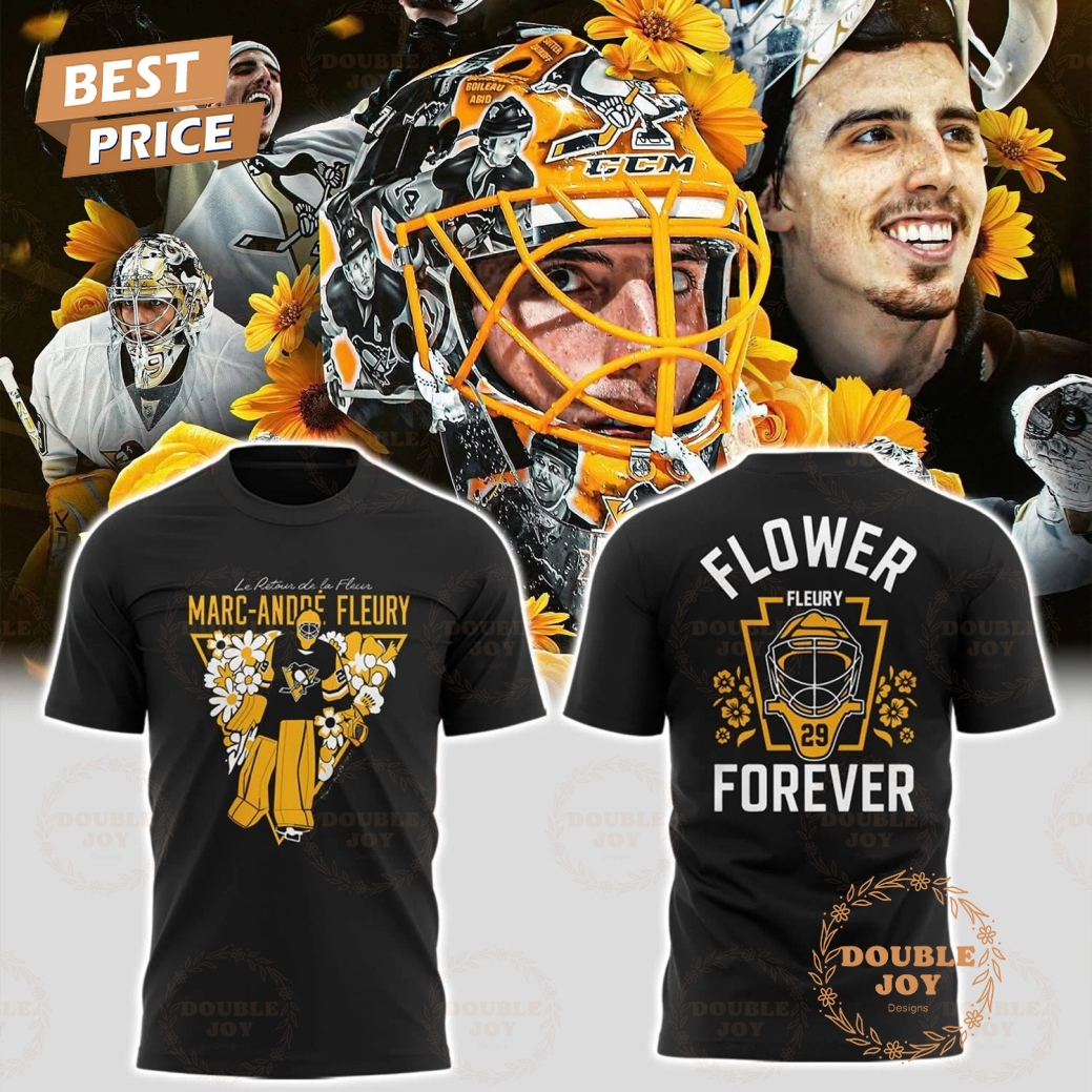 Marc-André Fleury x Pittsburgh Penguins Flower Forever 2025 Black T-Shirt, Hoodie Marc-André Fleury x Pittsburgh Penguins Flower Forever 2025 Black T-Shirt, Hoodie