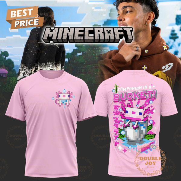 Minecraft x Winter Axolotl Pixel 2025 T-Shirt, Hooide