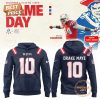 New England Patriots x Drake Maye Game Day 2025 Custom Name Red Hoodie