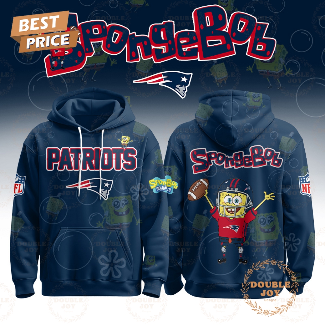 New England Patriots x SpongeBob Limited Design 2025 Hoodie New England Patriots x SpongeBob Limited Design 2025 Hoodie