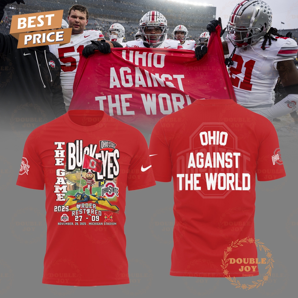 Ohio State Buckeyes X THE WORLD 2025 OHIO AGAINST Hoodie Ohio State Buckeyes X THE WORLD 2025 OHIO AGAINST Hoodie