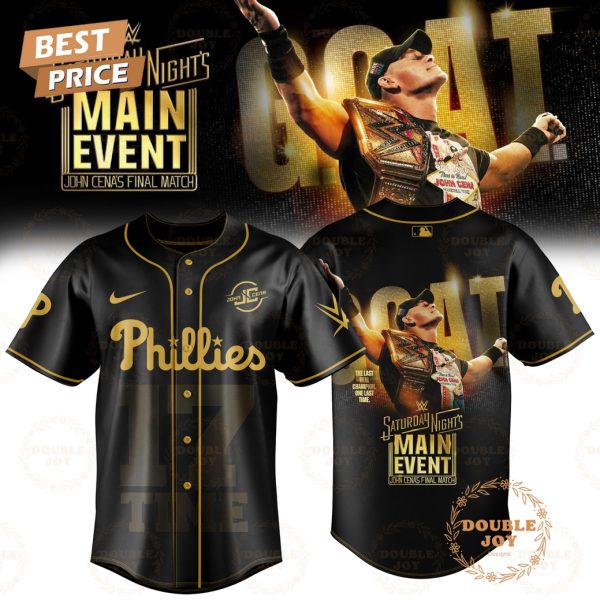 Philadelphia Phillies x John Cena Final Match 2025 Baseball Jersey