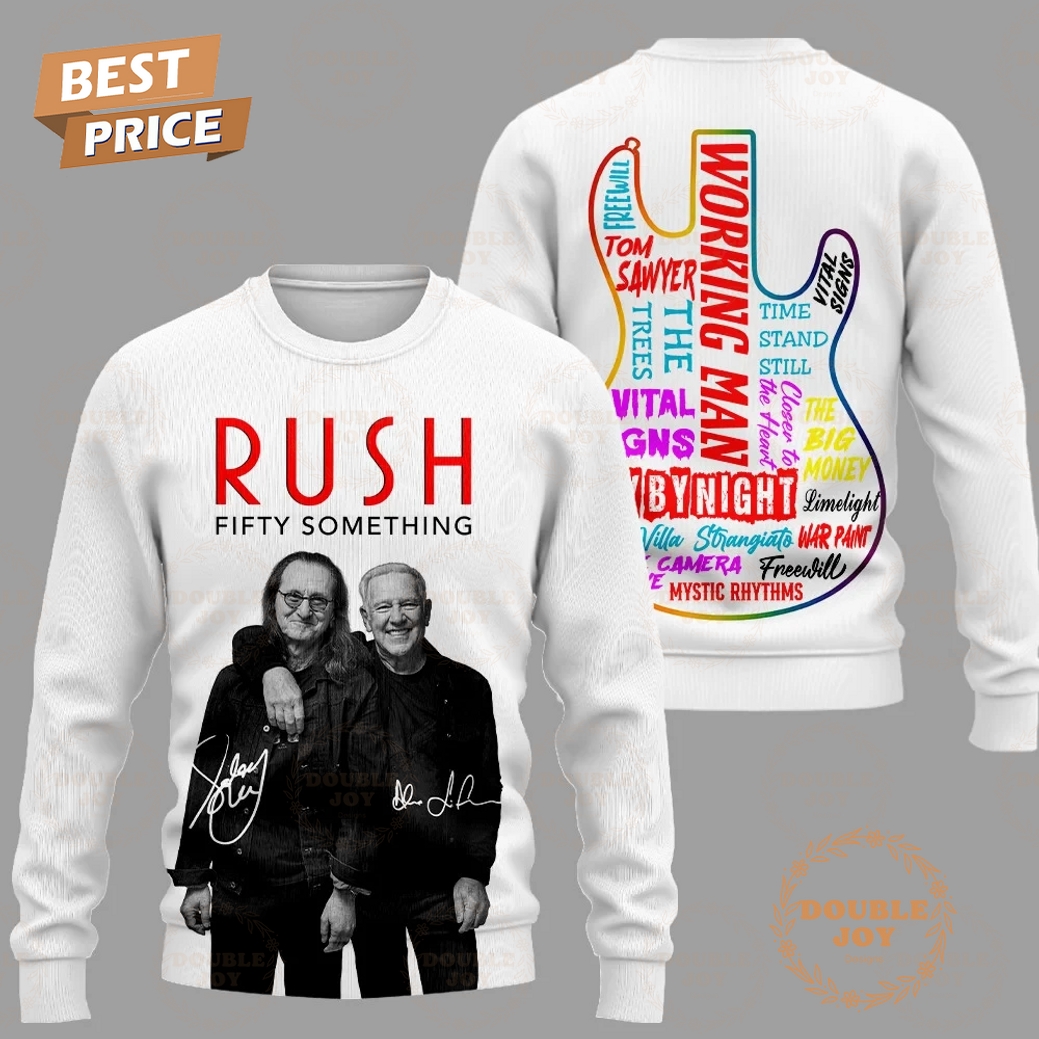 Rush Fifty Something 2025 T-Shirt, Hoodie - White Rush Fifty Something 2025 T-Shirt, Hoodie - White