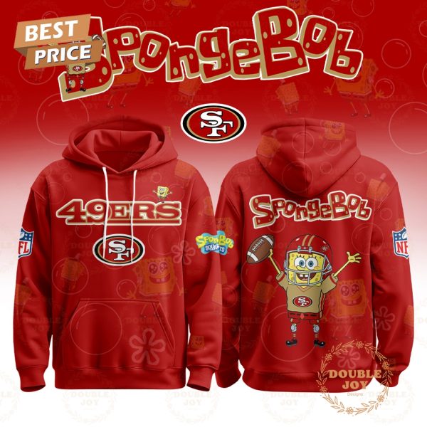 San Francisco 49ers x SpongeBob Limited Design 2025 Hoodie