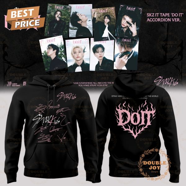 Stray Kids Do It  2025 Black Hoodie
