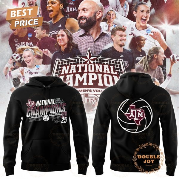 Texas A&M Aggies 2025 National Champions Hoodie – Black