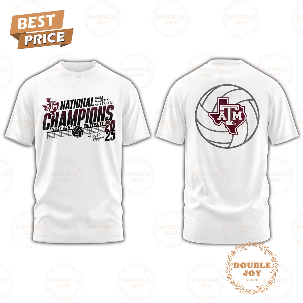 Texas A&M Aggies 2025 National Champions Hoodie - White Texas A&M Aggies 2025 National Champions Hoodie - White