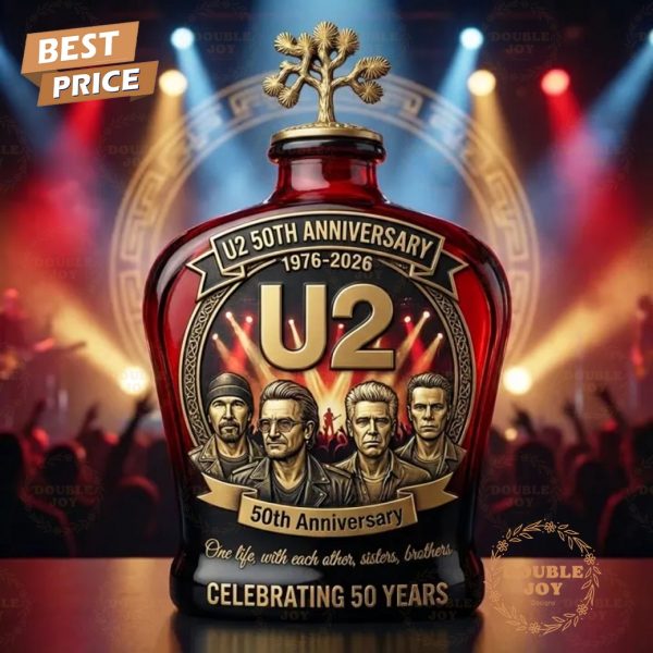 U2 50th Anniversary Whiskey Bottle