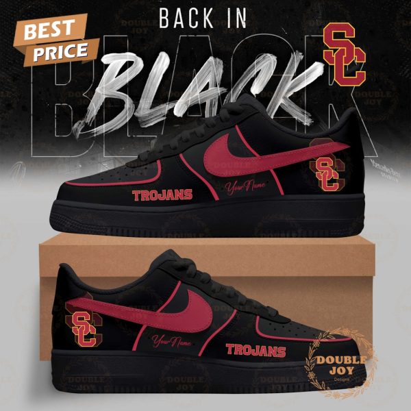 USC Trojans x Back In Black Custom Name 2025 Air Force 1 Sneakers