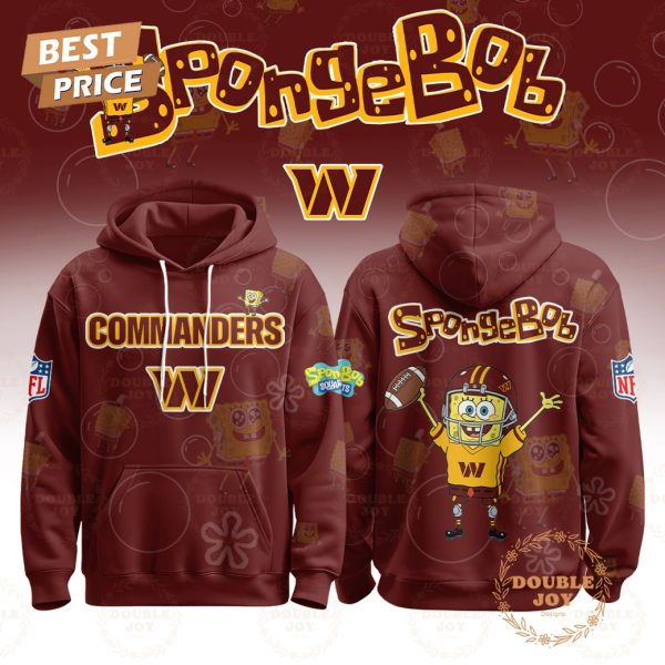 Washington Commanders x SpongeBob Limited Design 2025 Hoodie
