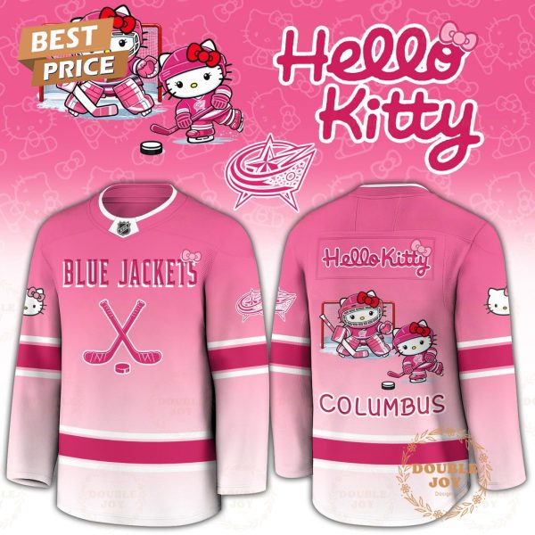 Columbus Blue Jackets x Hello Kitty 2026 Limited Edition Hockey Jersey ...