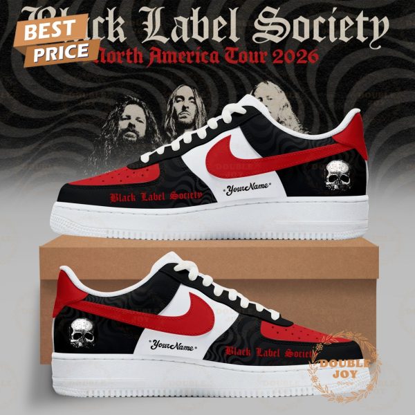Black Label Society North America Tour 2026 Custom Name Air Force 1 Sneakers