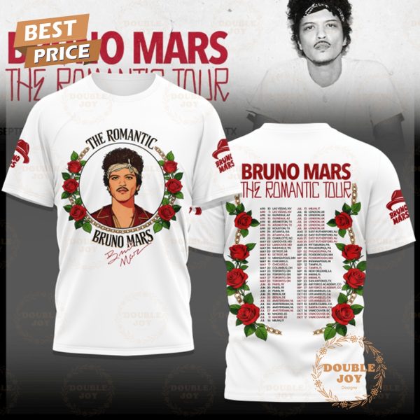 Bruno Mars The Romantic Tour 2026 T-Shirt, Hoodie