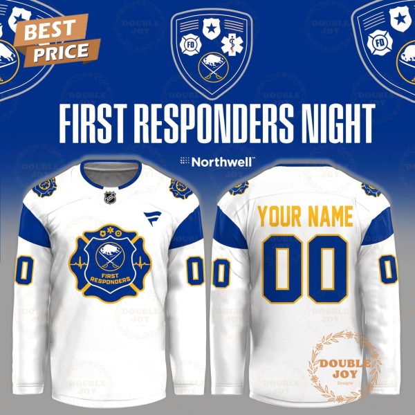 Buffalo Sabres First Responders Night 2026 Custom Name Hockey Jersey