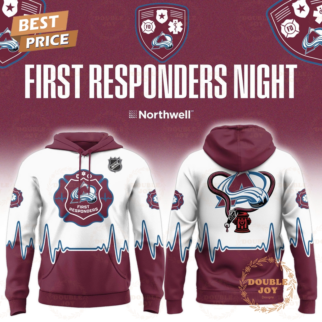 Colorado Avalanche First Responders 2026 Hoodie Colorado Avalanche First Responders 2026 Hoodie
