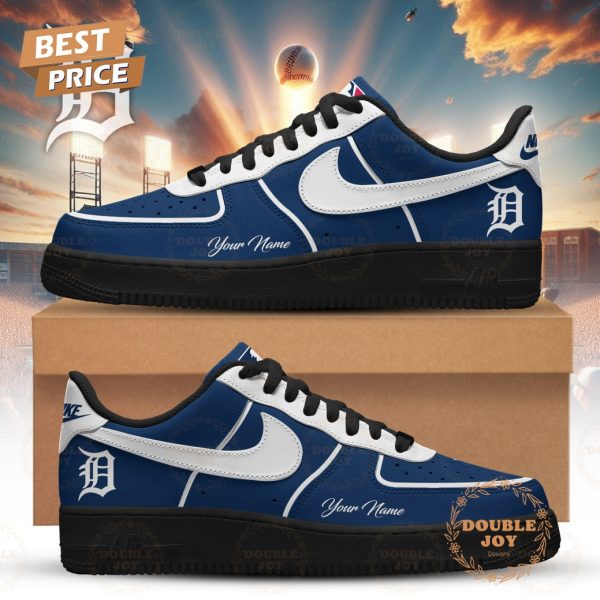 Detroit Tigers 2026 Custom Name Air Force 1 Sneakers – Blue