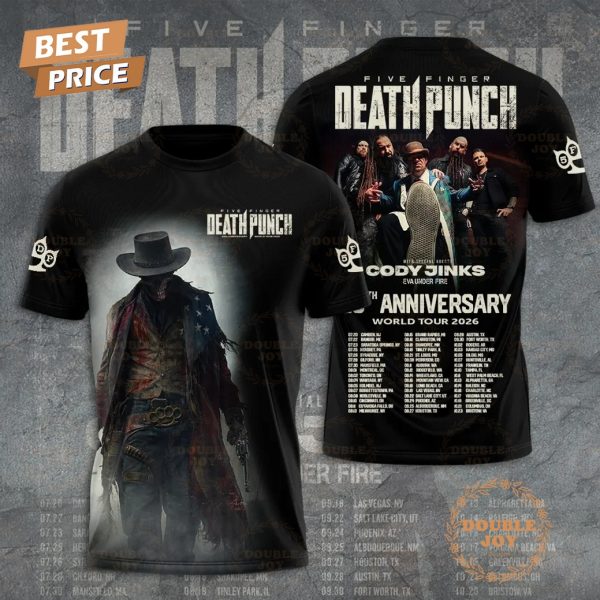 Five Finger Death Punch World Tour 2026 T-Shirt, Hoodie