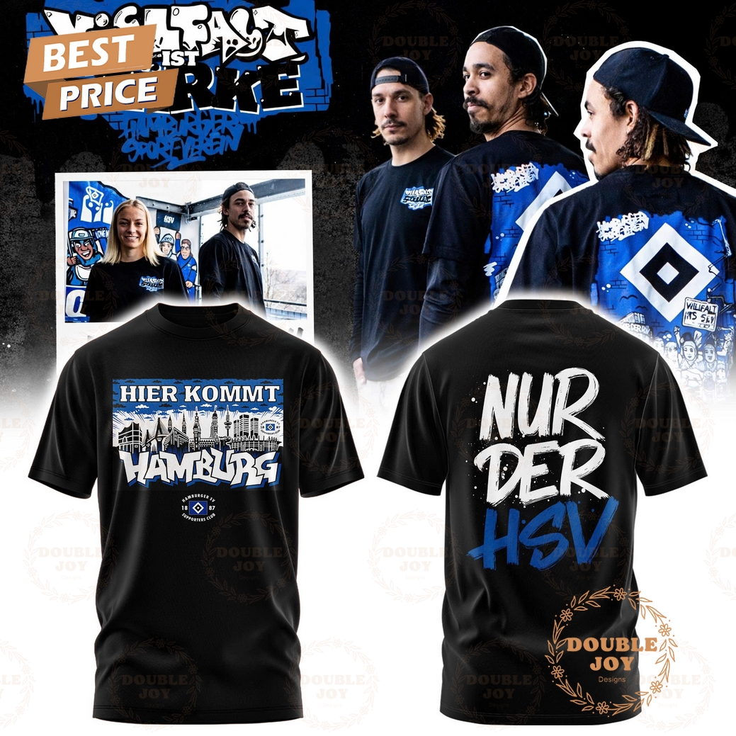 Hamburger SV Vielfalt 1st Starke 2026 Black Hoodie Hamburger SV Vielfalt 1st Starke 2026 Black Hoodie