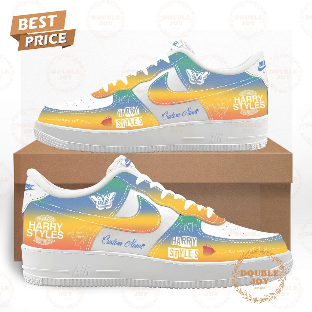 Harry Styles Together, Together Tour Special Edition Custom Name Air Force 1 Sneakers Harry Styles Together, Together Tour Special Edition Custom Name Air Force 1 Sneakers