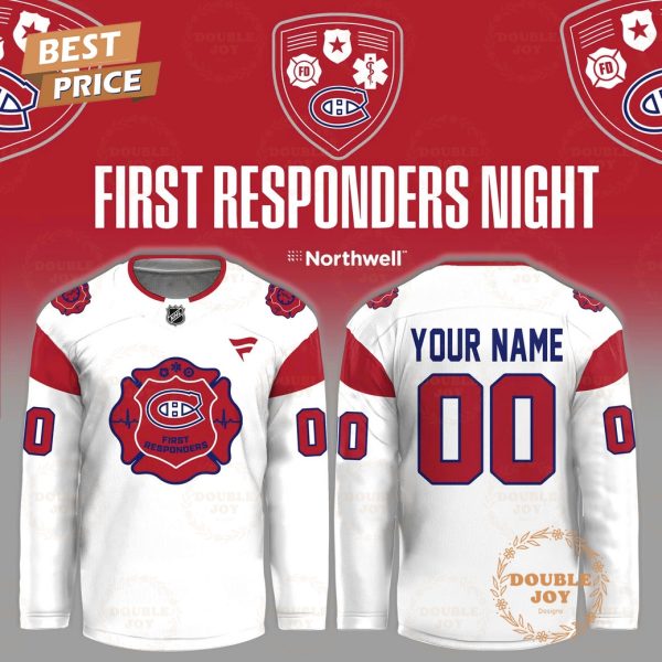 Montreal Canadiens First Responders Night 2026 Custom Name Hockey ...