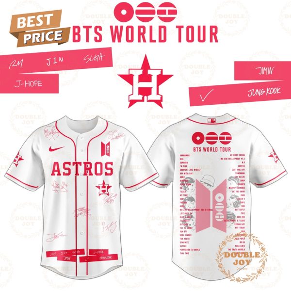 Houston Astros x BTS World Tour 2026 Baseball Jersey