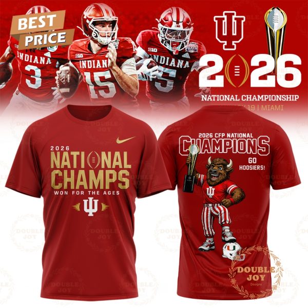 Indiana Hoosiers CFP National Champs 2026 T-Shirt, Hoodie – Red