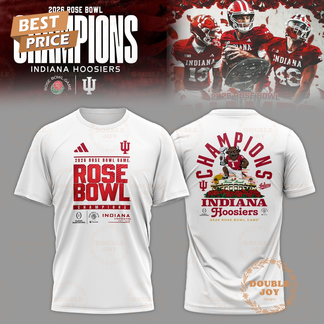 Indiana Hoosiers Rose Bowl Game Champions 2026 T-Shirt, Hoodie Indiana Hoosiers Rose Bowl Game Champions 2026 T-Shirt, Hoodie
