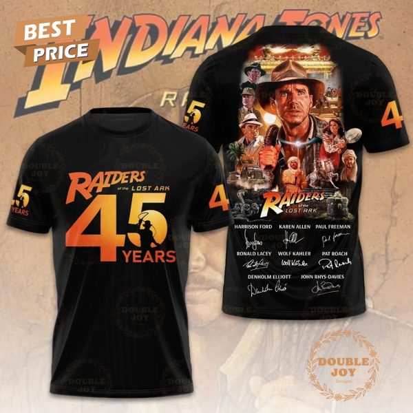 Indiana Jones Raiders Of The Lost Ark 45 Years T-Shirt, Hoodie