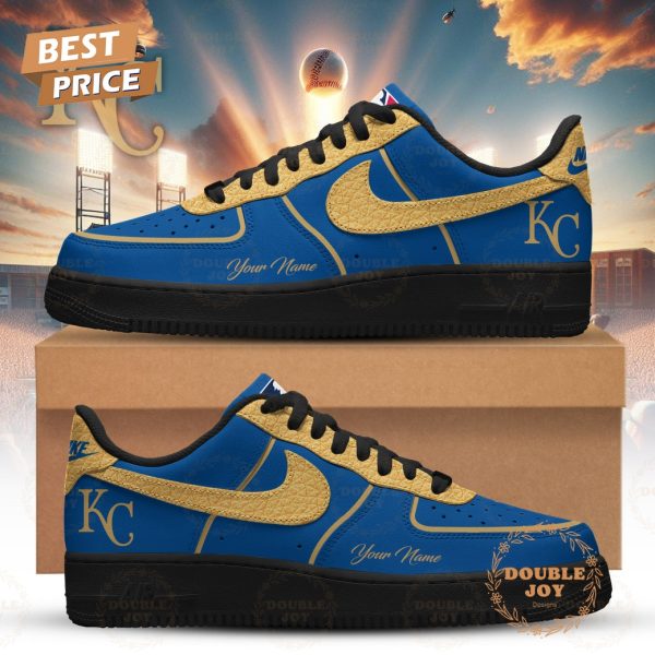 Kansas City Royals 2026 Custom Name Air Force 1 Sneakers – Blue