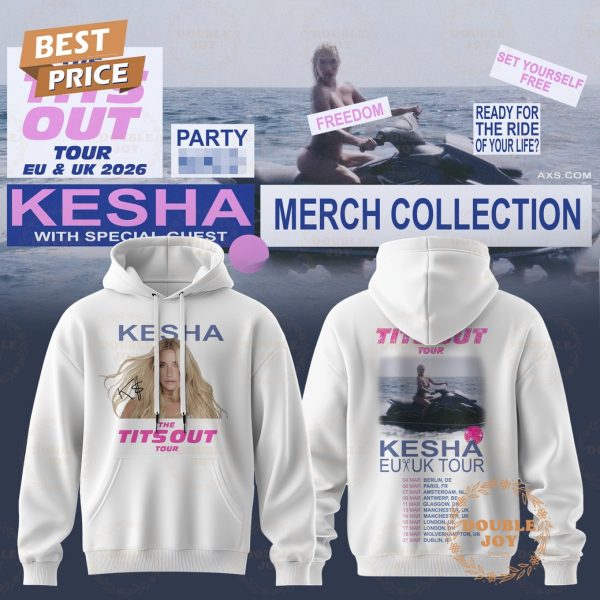 Kesha Tour 2026 Hoodie – White