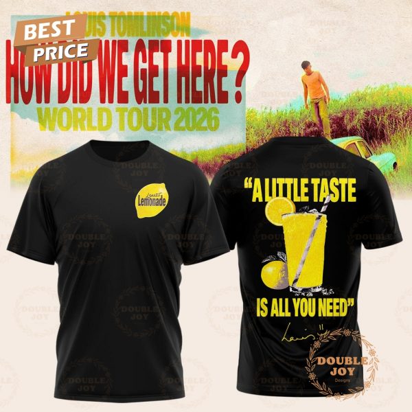 Louis Tomlinson “A Little Taste Is All You Need” World Tour 2026 Black T-Shirt, Hoodie