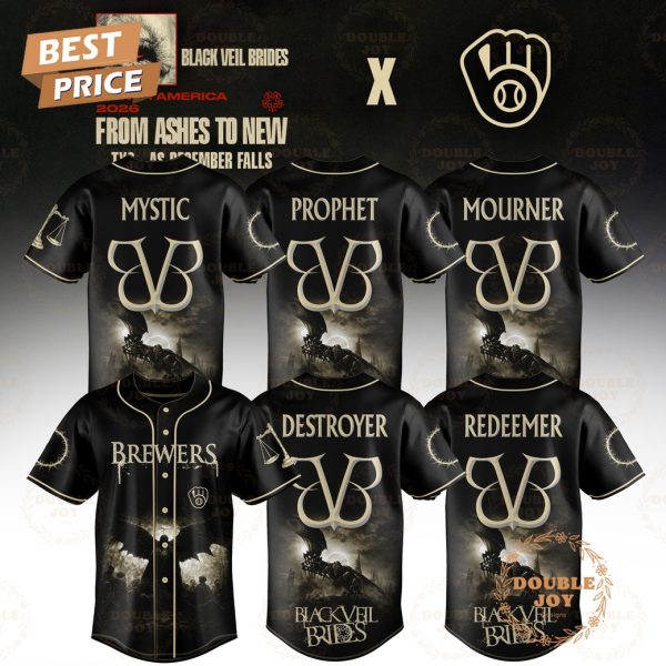 Milwaukee Brewers x Black Veil Brides Team 2026 Baseball Jersey