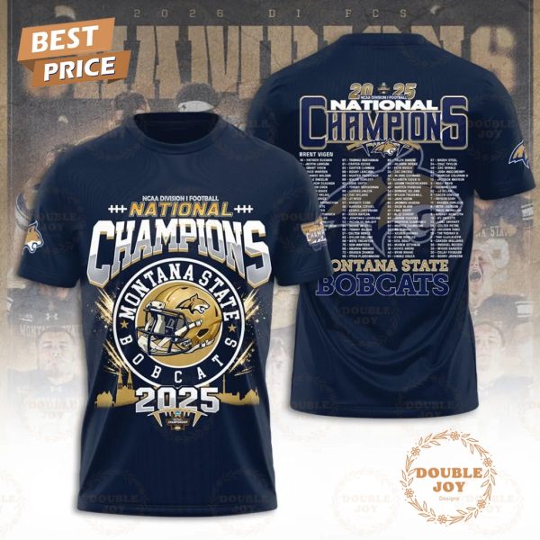 Montana State Bobcats NCAA Division I Football National Champions 2025 T-Shirt, Hoodie
