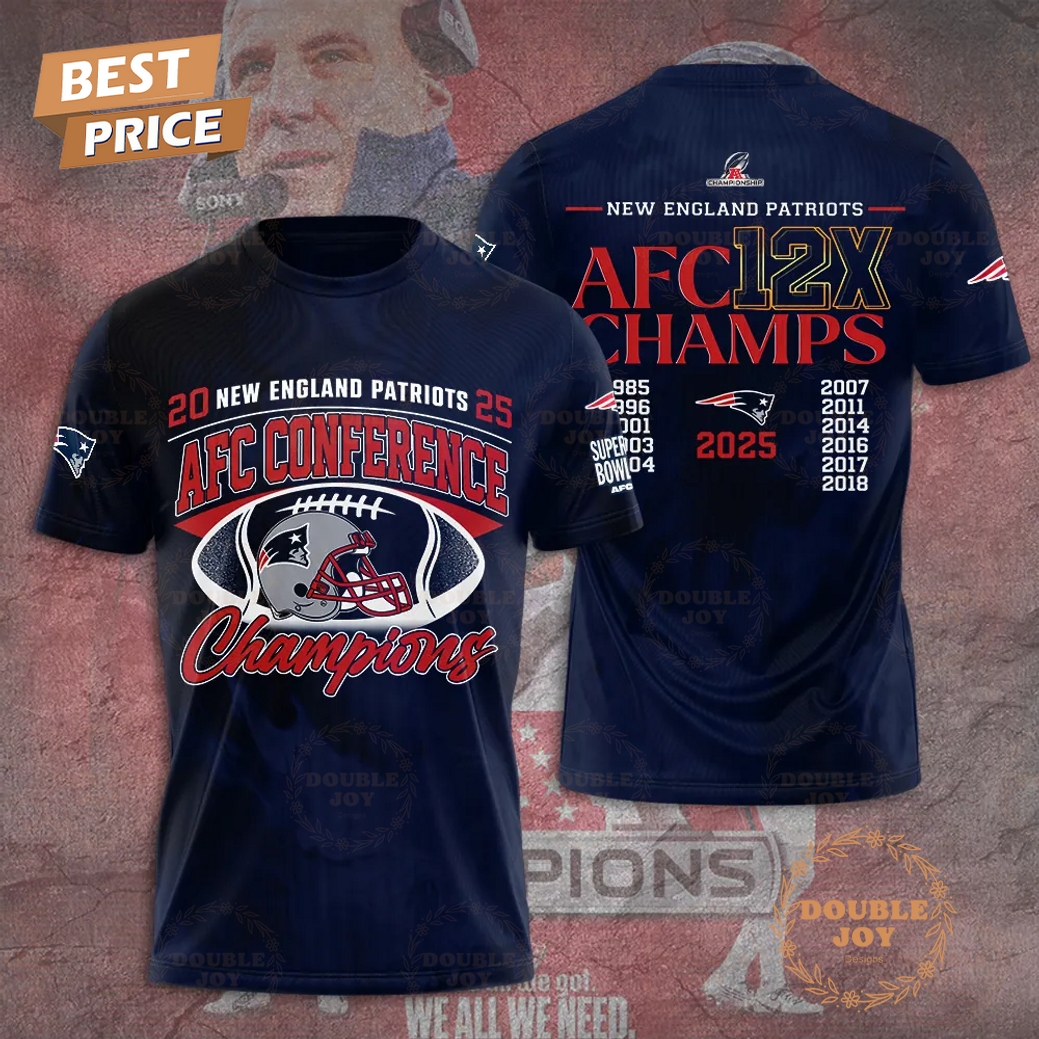 New England Patriots 12X AFC Champions 2026 T-Shirt, Hoodie - Blue New England Patriots 12X AFC Champions 2026 T-Shirt, Hoodie - Blue