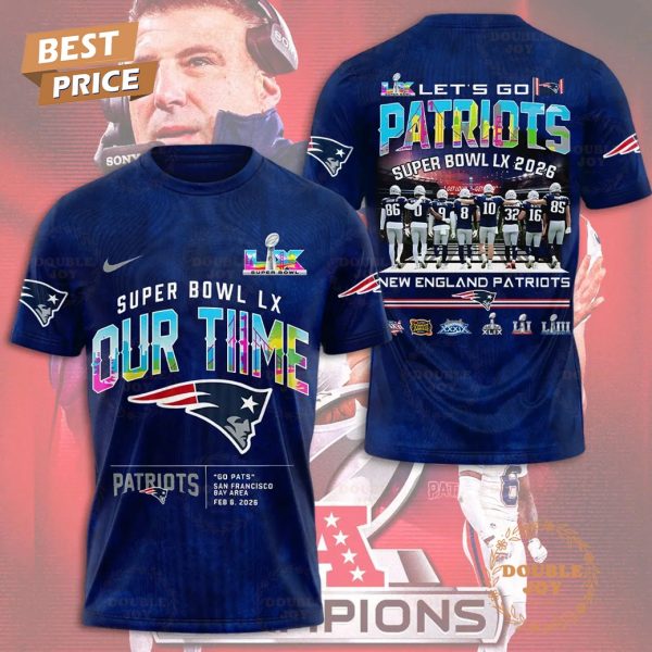 New England Patriots Super Bowl LX 2026 T-Shirt, Hoodie – Blue