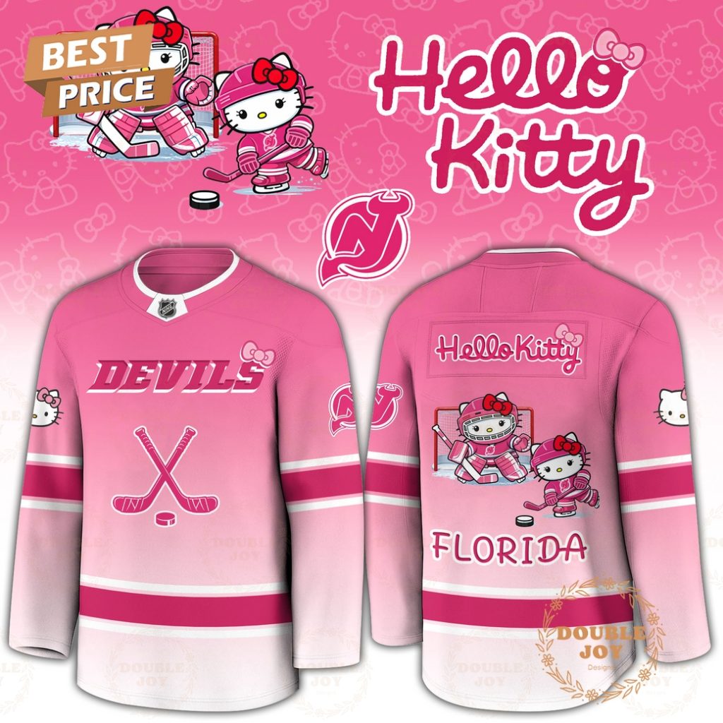 New Jersey Devils x Hello Kitty 2026 Limited Edition Hockey Jersey ...