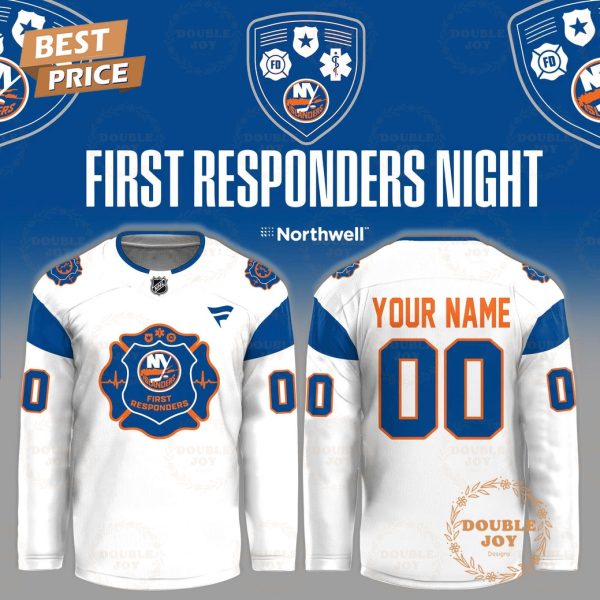 New York Islanders First Responders Night 2026 Custom Name Hockey Jersey