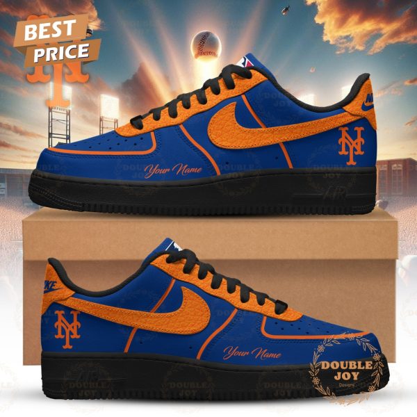 New York Mets 2026 Custom Name Air Force 1 Sneakers – Blue