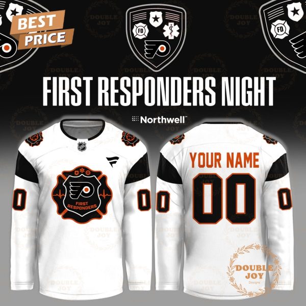 Philadelphia Flyers First Responders Night 2026 Custom Name Hockey Jersey