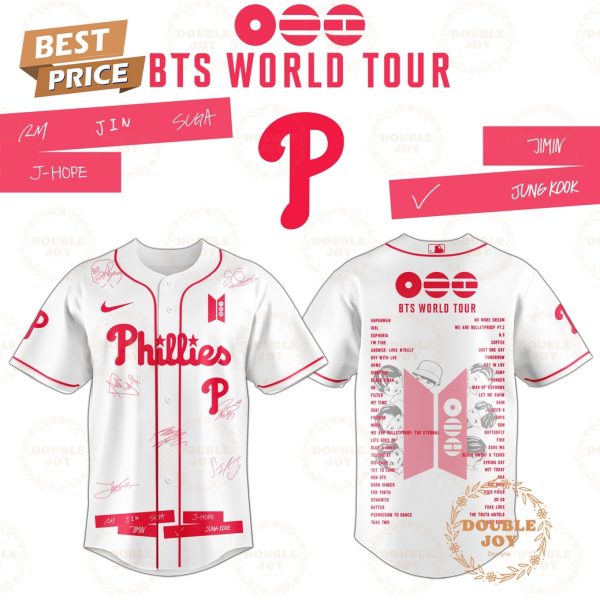 Philadelphia Phillies x BTS World Tour 2026 Baseball Jersey