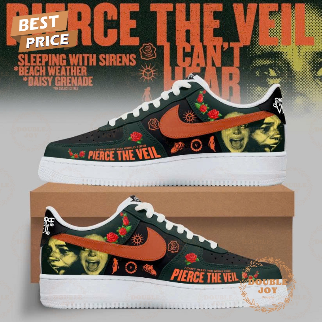 Pierce The Veil World Tour Australia 2026 Air Force 1 Sneakers Pierce The Veil World Tour Australia 2026 Air Force 1 Sneakers