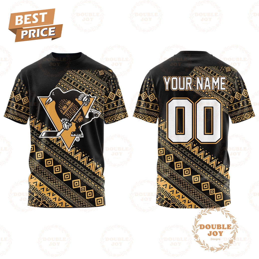 Pittsburgh Penguins Black History Game 2026 Custom Name Hoodie Pittsburgh Penguins Black History Game 2026 Custom Name Hoodie