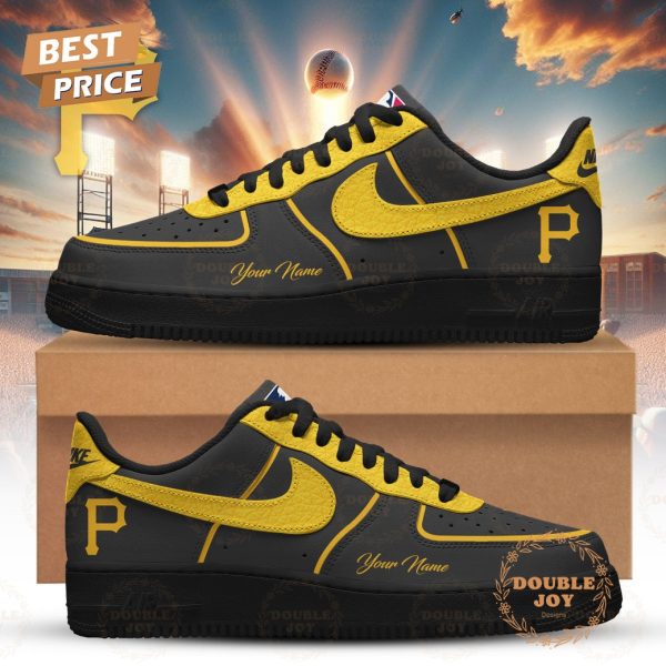 Pittsburgh Pirates 2026 Custom Name Air Force 1 Sneakers – Gray