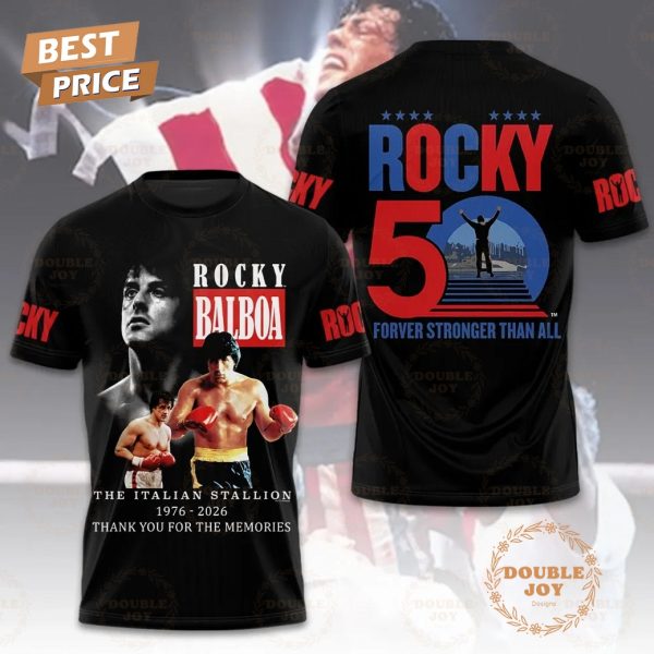 Rocky Balboa The Italian Stallion 1976-2026 T-Shirt, Hoodie