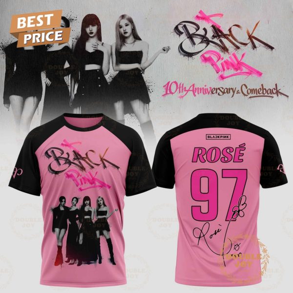 Rosé x Blackpink 10th Anniversary & Comeback T-Shirt, Hoodie