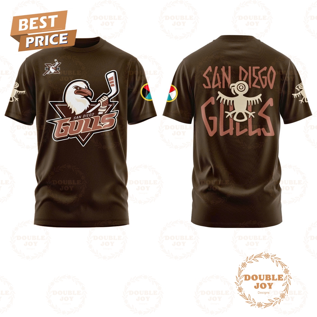 San Diego Gulls Native American Heritage Night Auction 2026 Hoodie - Brown San Diego Gulls Native American Heritage Night Auction 2026 Hoodie - Brown