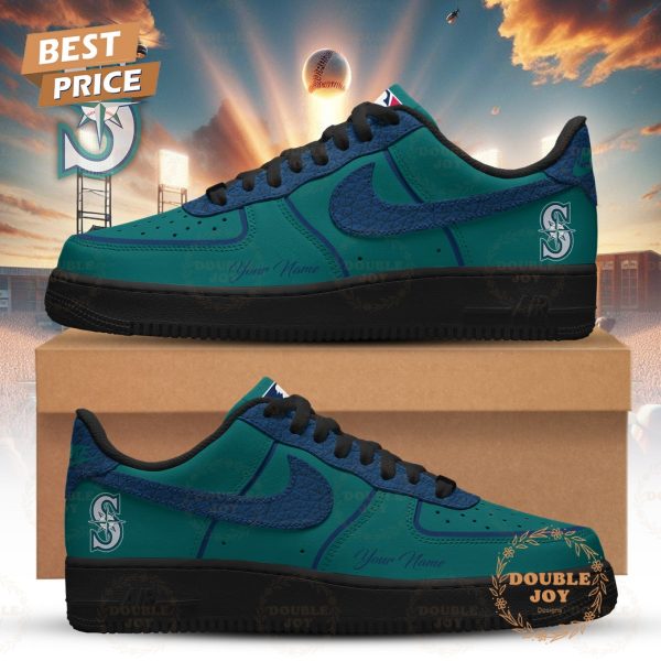 Seattle Mariners 2026 Custom Name Air Force 1 Sneakers – Teal