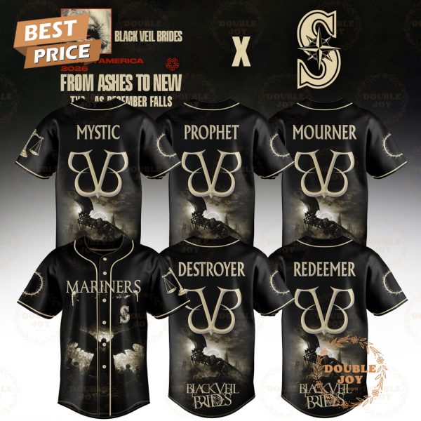Seattle Mariners x Black Veil Brides Team 2026 Baseball Jersey